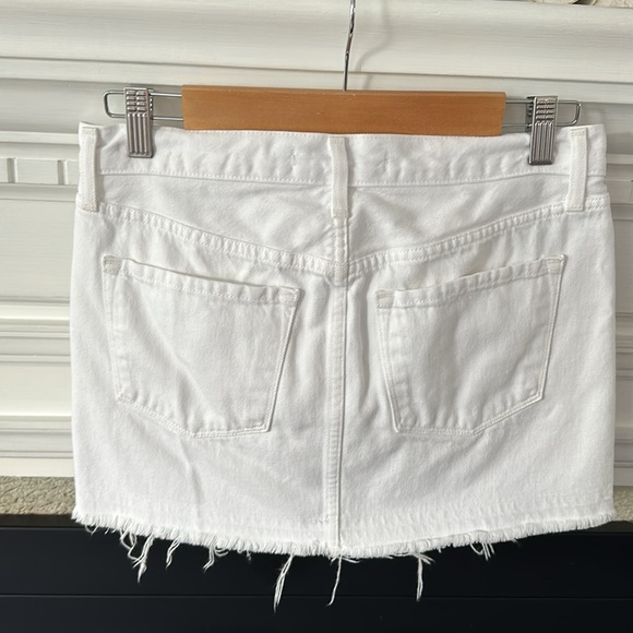 J Brand white mini skirt fringe bottom size 0 - Picture 6 of 7